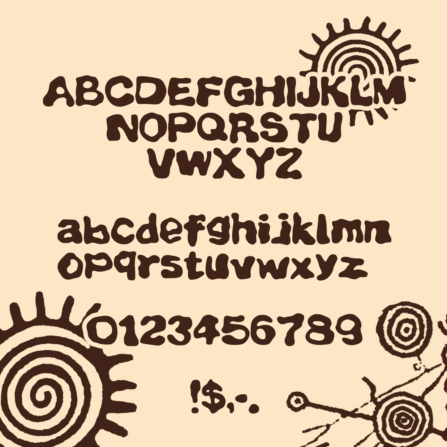 Utopia Typeface Details - Close-up view of the unique features and characteristics of the Utopia typeface.